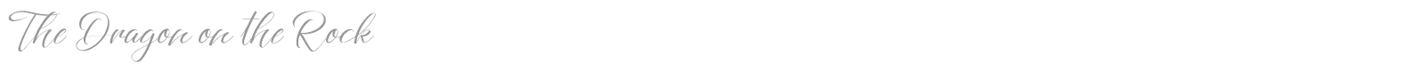 The Dragon on the Rock font preview